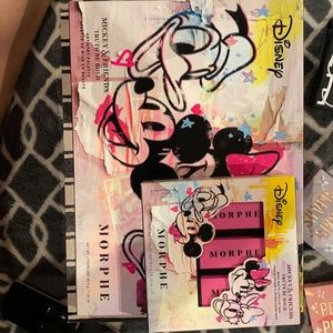Disney Morphe Limited Edition Shadow pallet and Lipsticks .